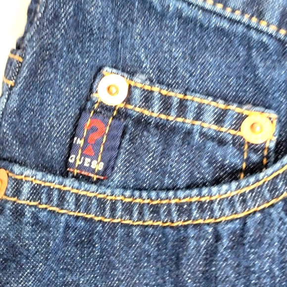 GUESS Los Angeles Blue Denim 5-pocket Front Split Skirt Size 28. #448 - Picture 5 of 5